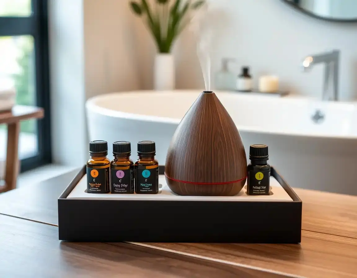 Diffusor für ätherische Öle mit Aromatherapie-Set