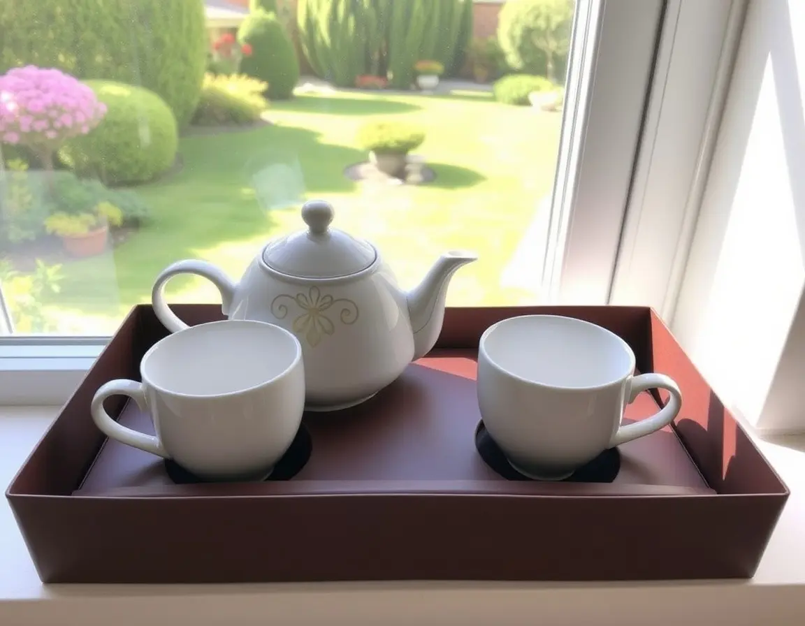 Keramik-Teeservice für Zwei