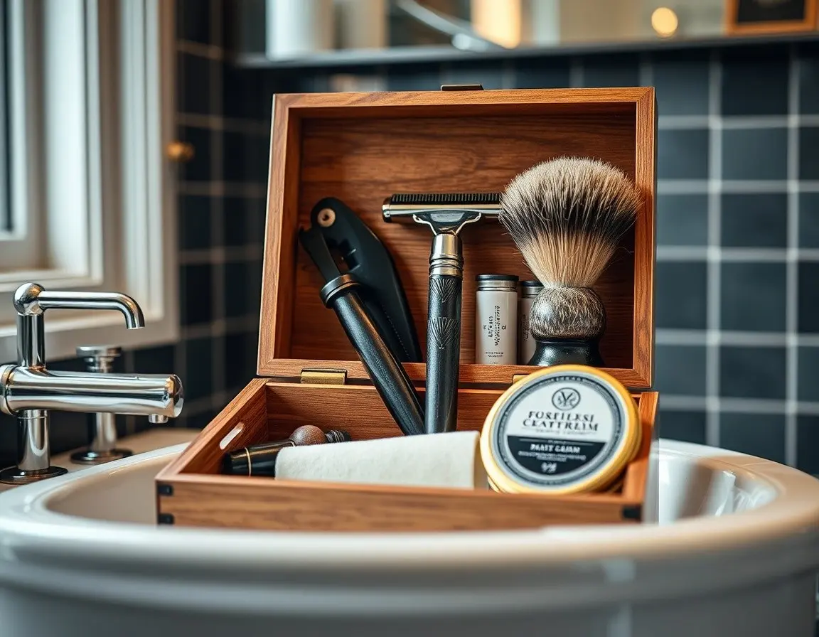 Luxuriöses Herren-Rasier-Set