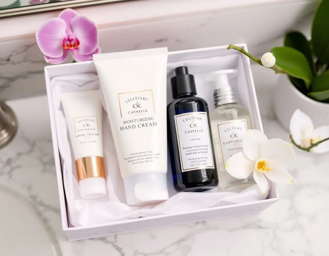 Premium Feuchtigkeitsspendendes Handcreme- & Desinfektionsset