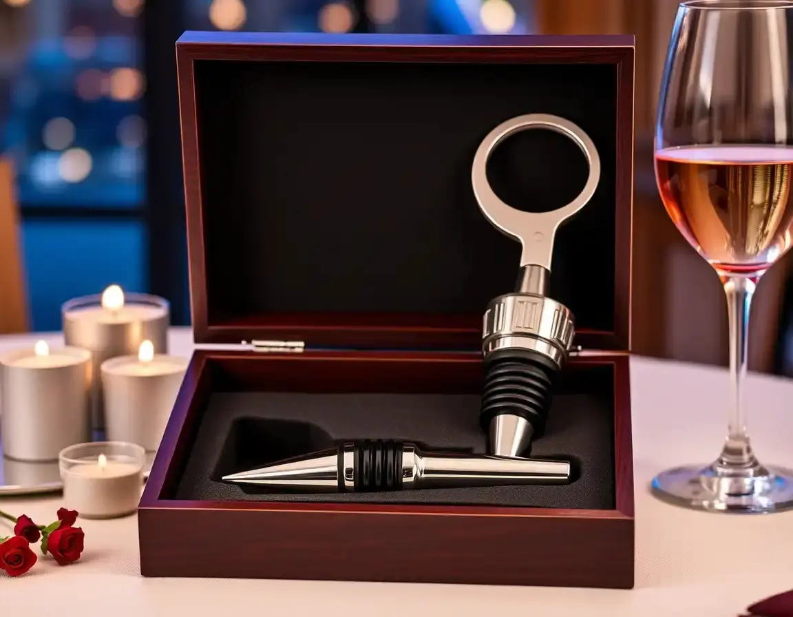 Elegantes Weinverschluss- & Öffnerset
