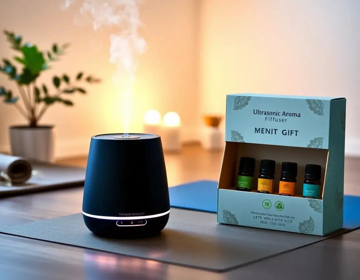 Ultraschall-Aromadiffusor & ätherisches Öl-Set