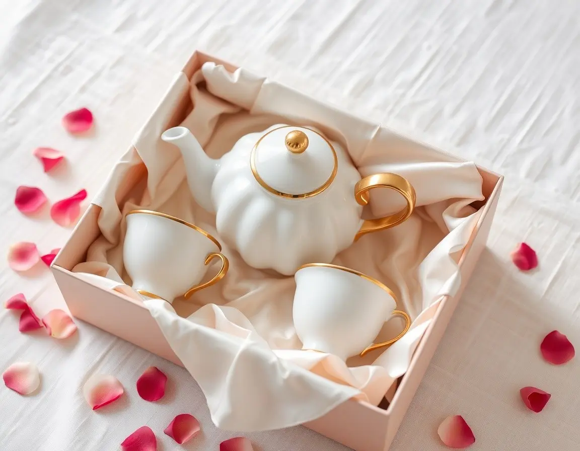 Exquisites Teekannen- und Tassenset