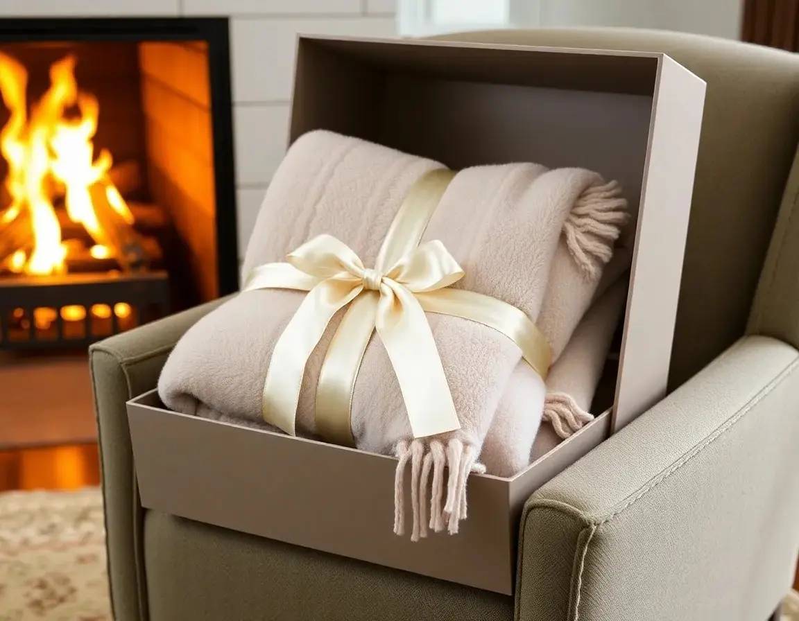 Luxus Kaschmir-Mischwurfdecke