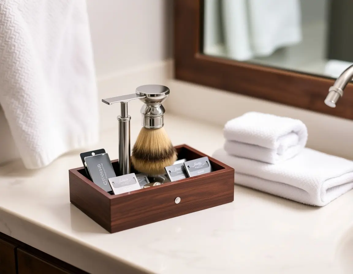 Klassisches Rasiermesser Rasierset