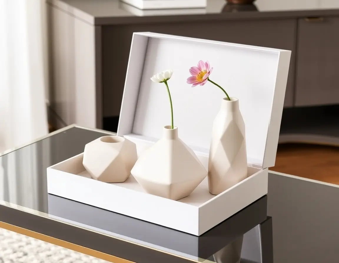 Modern Geometric Vase Set