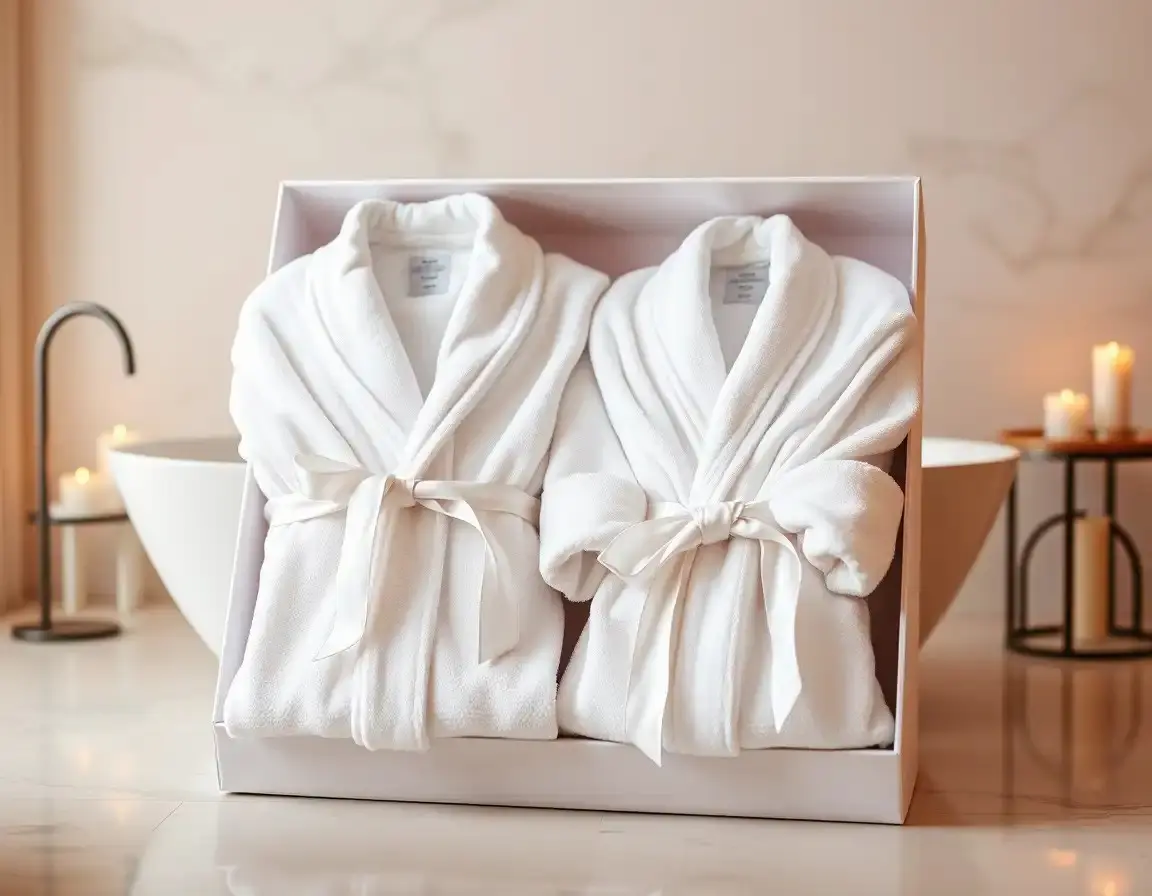 Passendes Bademantel-Set