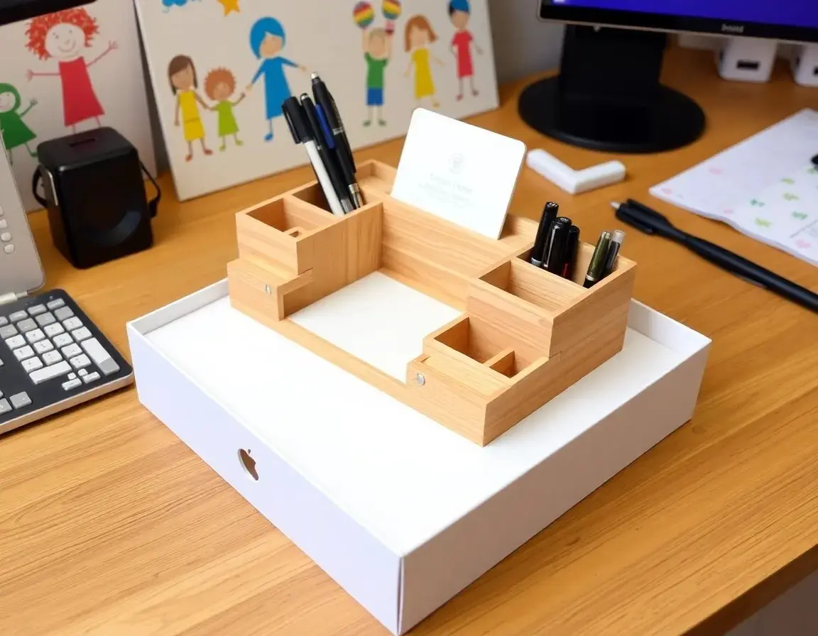 Ergonomischer Schreibtisch-Organizer für Erzieher