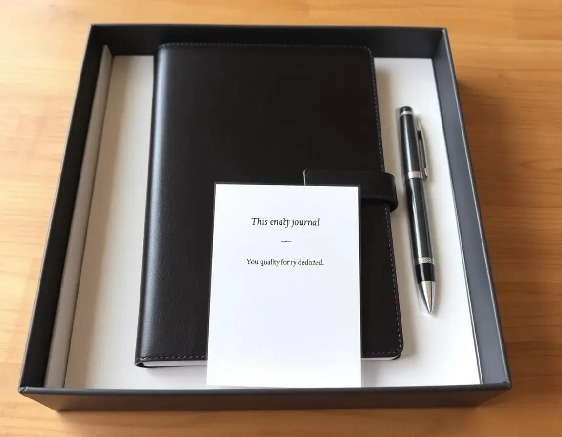 Premium A5 Leder Journal und Stift-Set