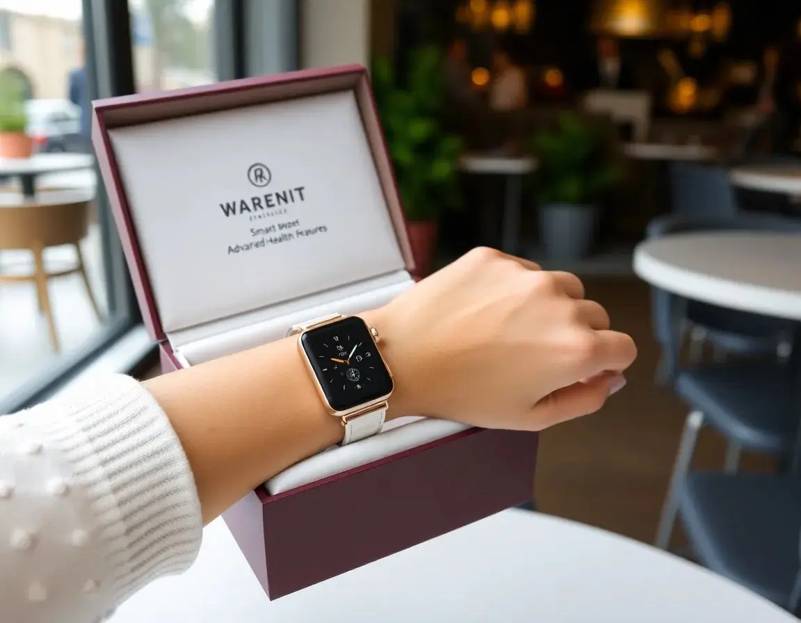 Elegante Damen-Smartwatch mit Gesundheitsfunktionen