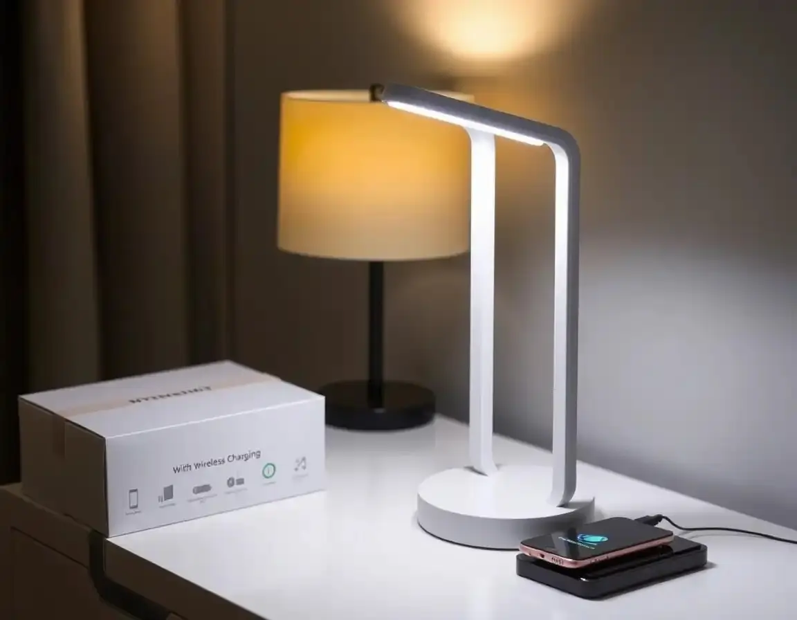 Smart LED Schreibtischlampe mit Wireless Charger