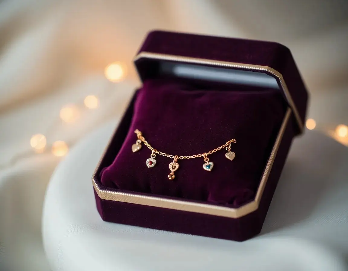 Roségold Armband mit Charms