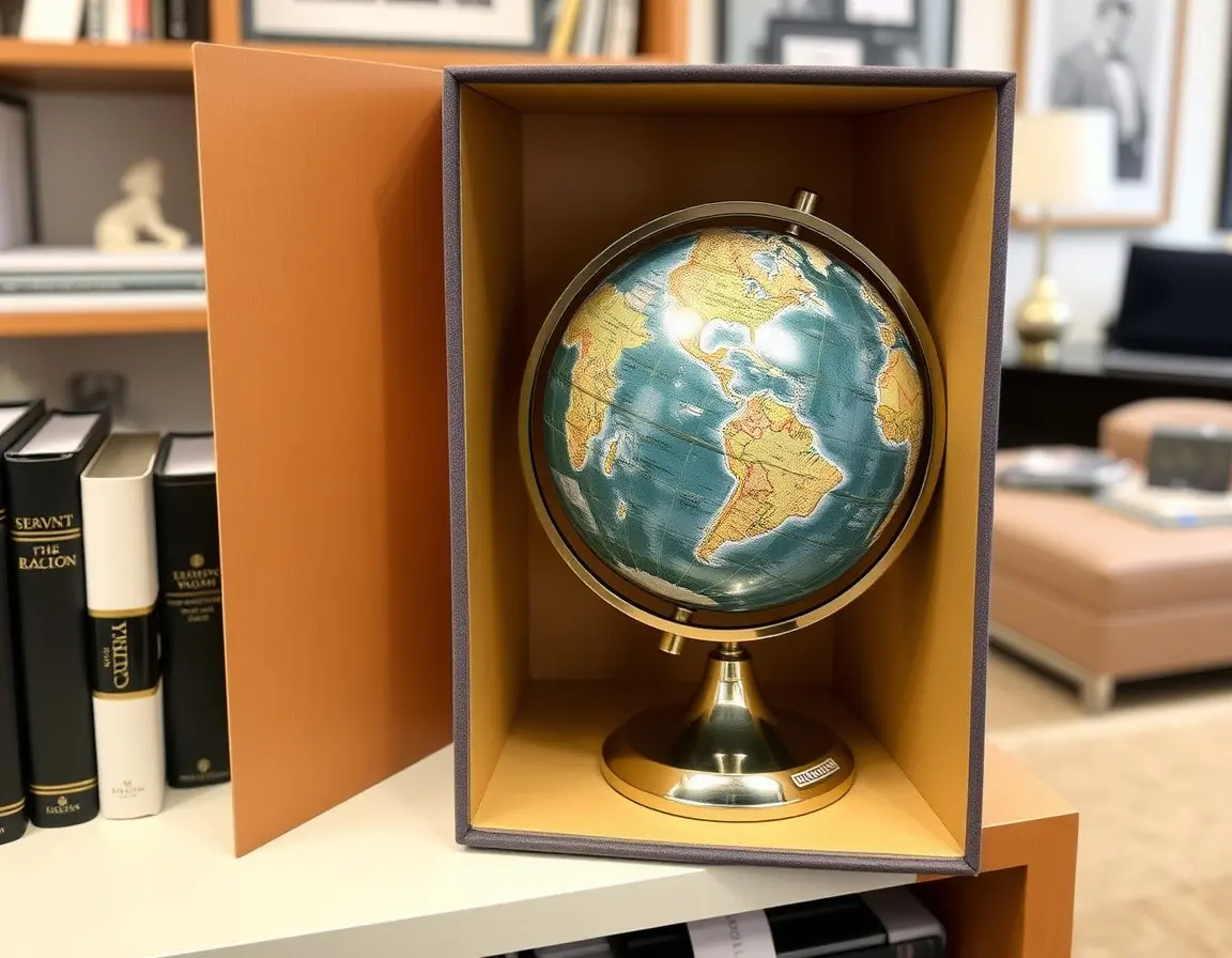Dekorativer Globus mit Standfuß