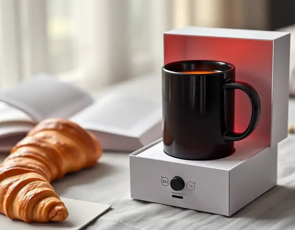 Beheizte Tasse mit Temperaturkontrolle