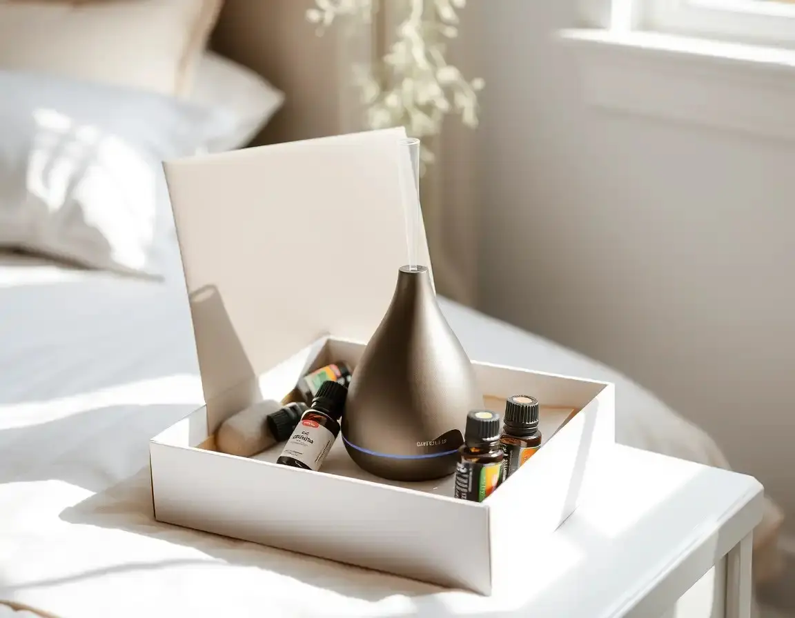 Aromatherapie-Diffusor mit ätherischen Ölen