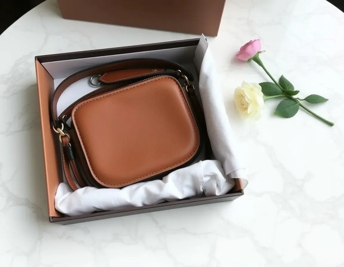Elegante Crossbody-Tasche aus echtem Leder