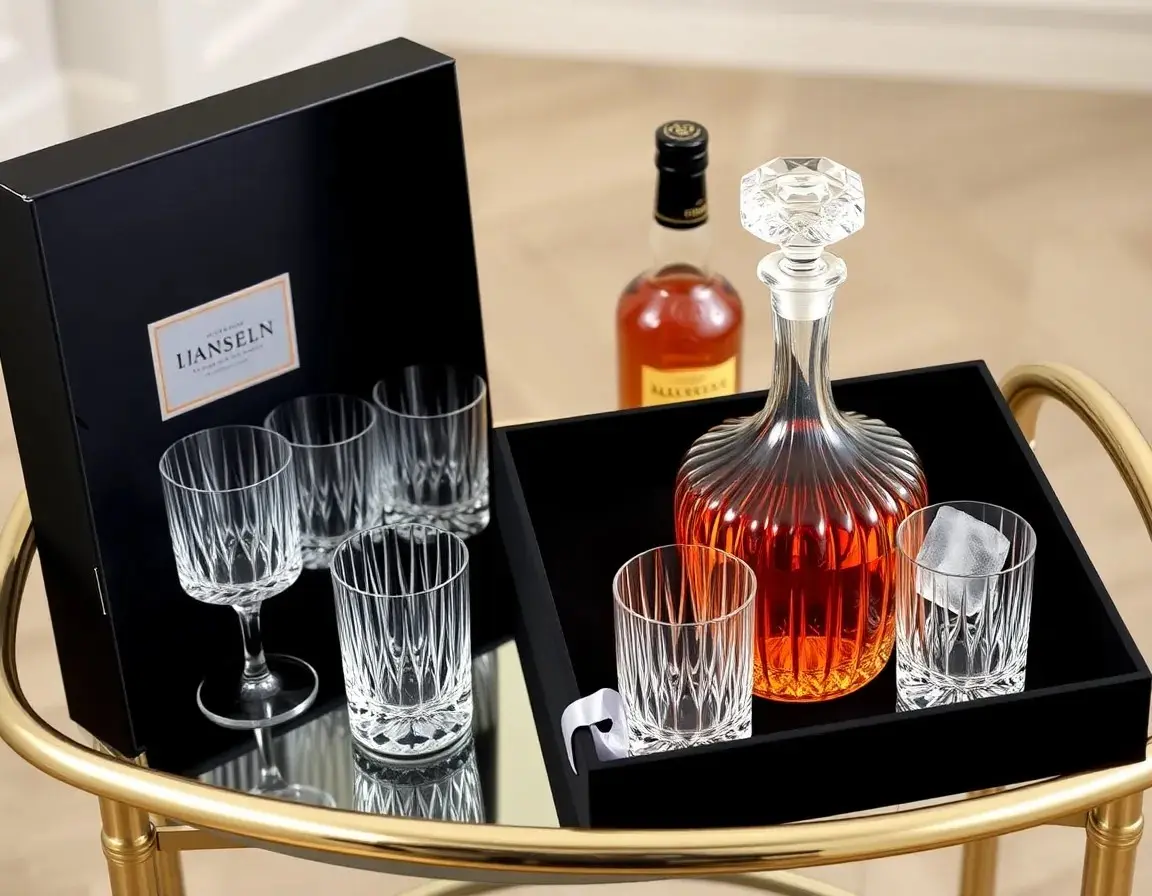 Whiskey Dekanter und Glas Set